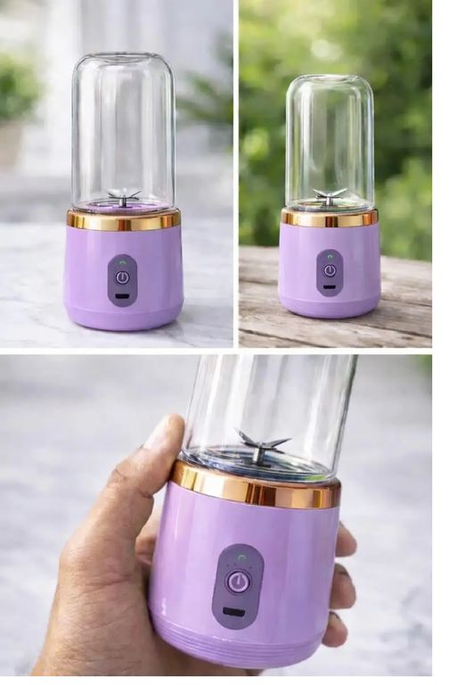 Mini Licuadora Para Batidos Recargable Portatil juicer Multi funcion morado
