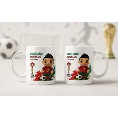 GENERICO - Taza copa mundial de Cristiano Ronaldo CR7, Portugal