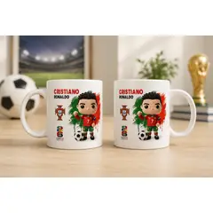 GENERICO - Taza copa mundial de Cristiano Ronaldo CR7, Portugal