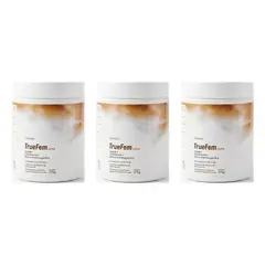 OEM - 3 x TrueFem Latte - Aguaje + Ganoderma + Biotina & Ashwagandha 375g - Carmesí