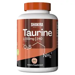 SHAKRA - Taurine Taurina 1000mg 240 Servings