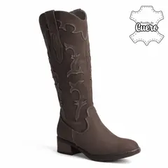 KALURI - Bota texana para Mujer Jolene Marrón