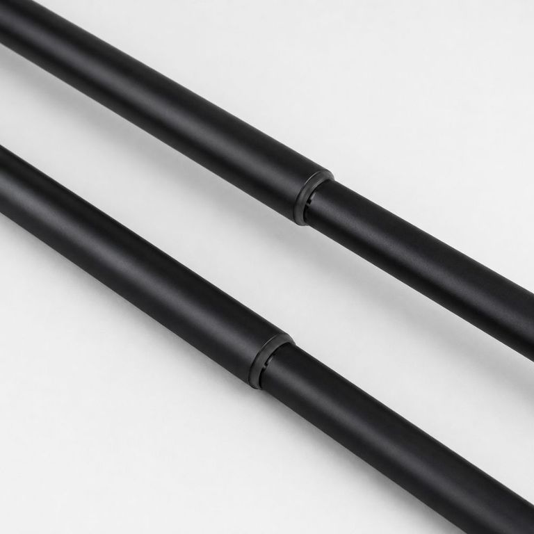 Barra / tubo de cortina decorativo doble graduable de 1.60 a