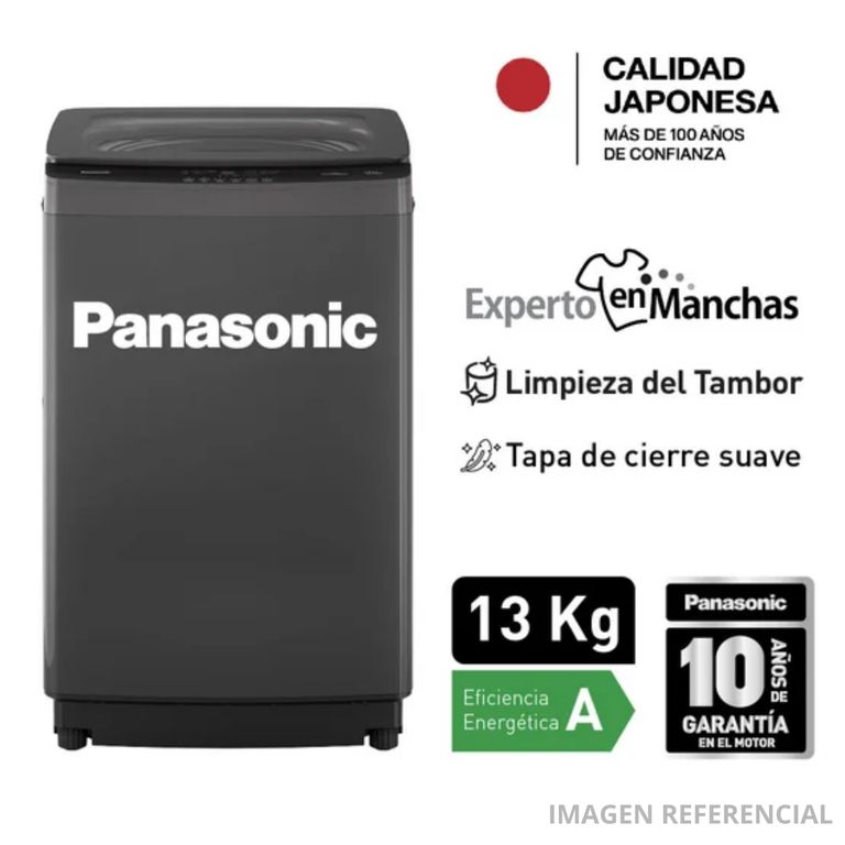 Lavadora Carga Superior 13 kg NA-F13JB1BRH Gris Oscuro