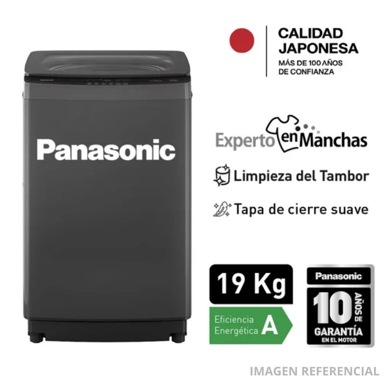 Lavadora Carga Superior 19kg Plateada NA-F19JB1BRH
