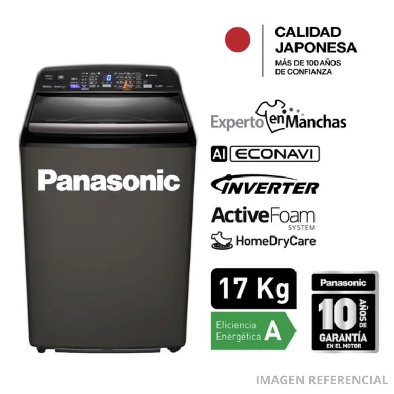 Lavadora Automática Carga Superior 17kg NA-FS17P8TRH Inverter Gris