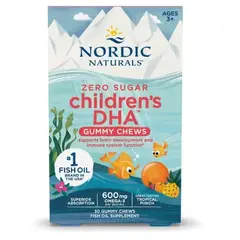 Nordic - Naturals Zero Sugar - 30 Gomitas masticables de DHA para niños