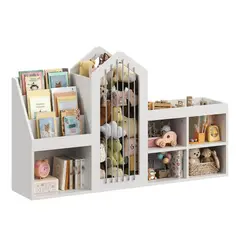 DIBA MUEBLES - Estante Organizador de Juguetes Infantil Montessori Draco Blanco