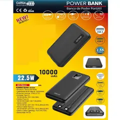 OPALUX - Power Bank 10000mAh Carga Rápida 22.5W
