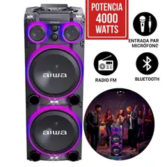 AIWA - Torre de Sonido AWPOC15 4000W PMPO