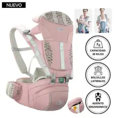 GENERICO - Canguro para Bebé Ergonómico Única Mia Rosado