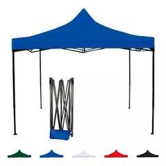 UNIVERSAL - Carpa Toldo 3x3 Plegable Reforzado Impermeable para Eventos Azul