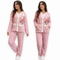 GENERICO - Conjunto de pijama pantalon y chompa