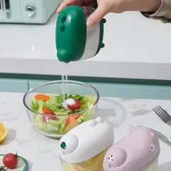 WELL BEING - Set x3 Dispensadores de Condimentos con Tapa Dosificadora Blanca Organizador de Especias para Cocina