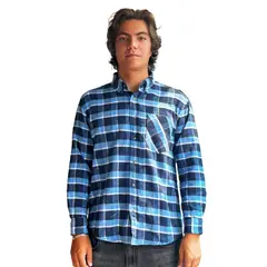 HAWAIIAN ISLAND CREATIONS - Camisa Manga Larga HIC Stack Wave Flannel Azul