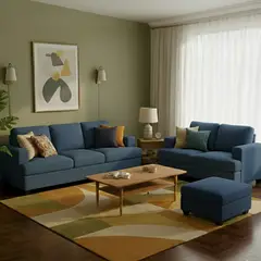 AMBIHOME - Juego de sala 3-2 Olera + Banqueta de regalo