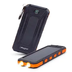 OEM - Cargador Portátil 30000 mAh Con Panel Solar 45W