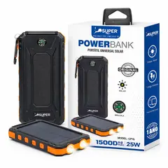 OEM - Cargador Portátil Solar 15000 mAh Carga Rápida 25W