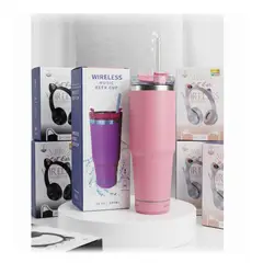 GENERICO - Termo 900ml Térmico Con Bocina Tapa Rosca Acero Inoxidable Rosado