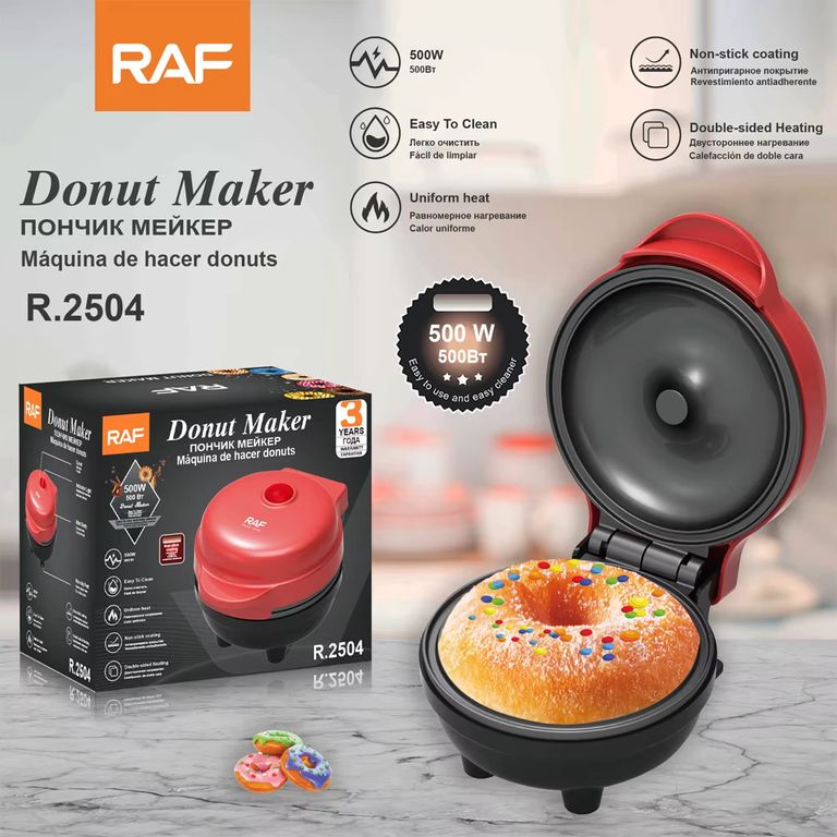 Maquina para Donas RAF Redonda Roja 500W R.2504
