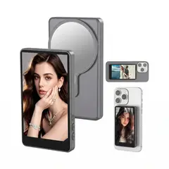 AMBOS - Monitor Pantalla Magnética Inalámbrica 3.97 para Selfies, Vlogging y Streaming Celular iOSAndroid