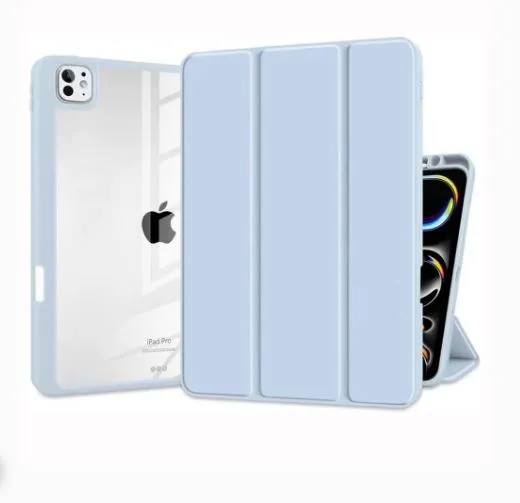 Case para iPad A 1 - AZUL CLARO C/TRANSPARENTE