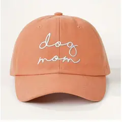 GENERICO - Gorra Bordada Dog Mom Naranja