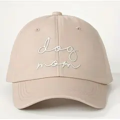 GENERICO - Gorra Bordada Dog Mom Beige
