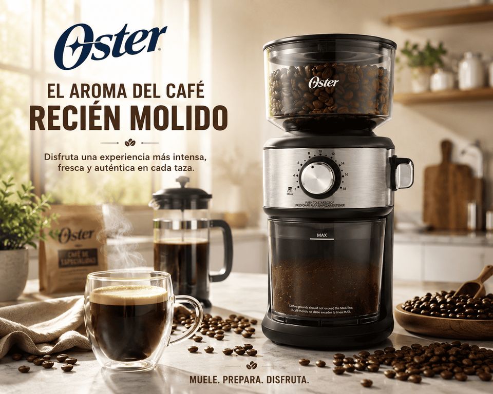Molinillo de Café BVSTBMH24 Automático de Muelas 18 Configuraciones de Molienda Tolva 227g