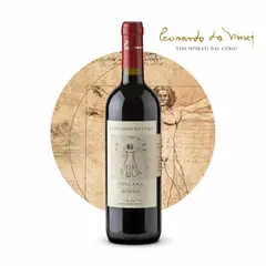 GENERICO - Vino Tinto Italiano Leonardo da Vinci Rosso Toscano IGT 750 ml