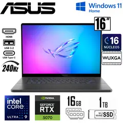 ASUS - LAPTOP GAMER ZEPHYRUS G16 GU605CP-G16.U95070 ULTRA 9-285H 16GB 1TB SSD GEFORCE RTX 5070 8GB