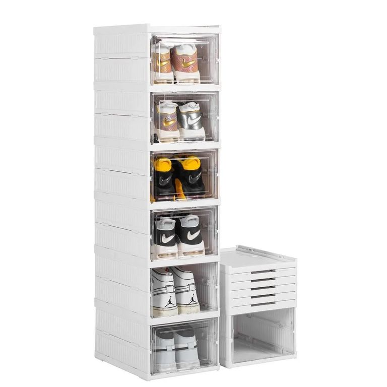 Organizador De Zapatos Zapatera Plegable De 6 Niveles Color 