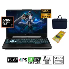 ASUS - Laptop Tuf Gaming A15 AMD Ryzen 7 170 RTX 3050 8Gb RAM 512 SSD FA506NCQ-HN012W 15.6