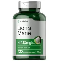 VITAMINA - Horbaach extracto de hongo melena de león 4200mg – 120 capsulas