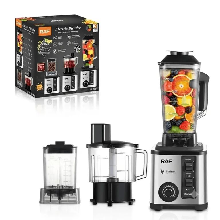 LICUADORA RAF 3 EN 1, TRITURA HIELO, 2600 WATTS Y 15 VELOCIDADES