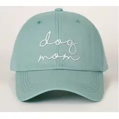GENERICO - Gorra Bordada Dog Mom Verde Agua
