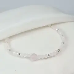 INTUERI - Pulsera Full Cuarzo Rosa
