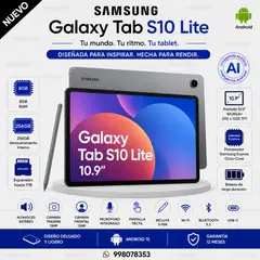 SAMSUNG - Tablet Galaxy Tab S10 Lite, 8GB RAM, 256GB, 10.9″ WUXGA+ 2112×1320 TFT, Gris SM-X400NZAEPEO