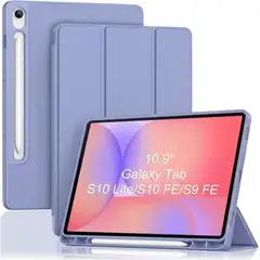GENERICO - Funda para Samsung Galaxy Tab S8 de 10.9 + Porta Lápiz + Lavanda