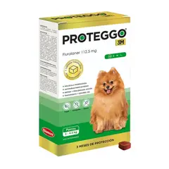 PROTEGGO - 3M de 2 a 4,5 Kg X1 Tableta Antipulgas Para Perro