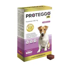 PROTEGGO - 3M de 4,5 a 10 Kg X1 Tableta Antipulgas Para Perro