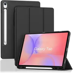 GENERICO - Funda para Samsung Galaxy Tab S7 de 10.9 + Porta Lápiz + Negro