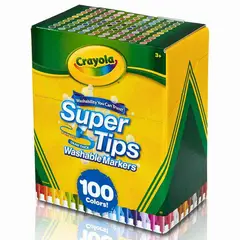 CRAYOLA - Marcadores Super Tips x100 und