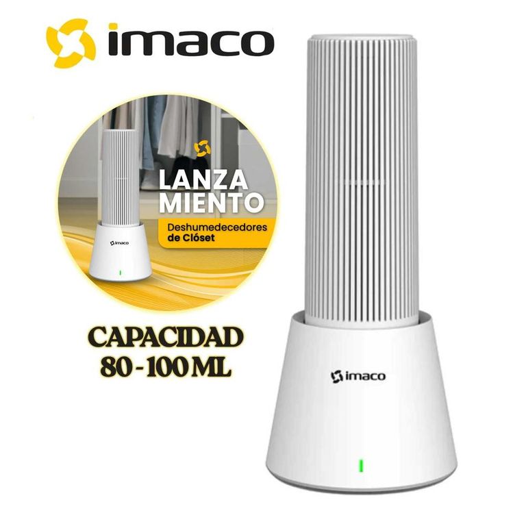 Deshumedecedor Portátil DHM20 Blanco Solución para Closets Secos
