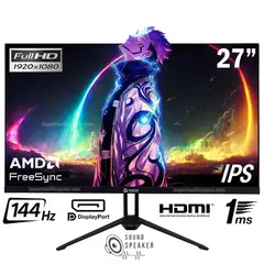 Teros - Monitor plano TE-2714S 27 FHD IPS 144Hz 1ms HDMI DP Audio out Parlantes