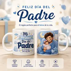 GENERICO - Día del Padre taza personalizada, Mi primer dia del padre