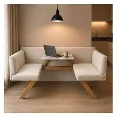 GAKICO - SOFA 2 CUERPOS TOKYO CON MESA INCORPORADA