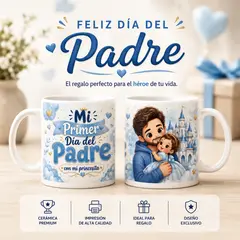 GENERICO - Día del Padre taza personalizada, Mi primer dia del padre