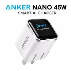 Anker - CARGADOR NANO 45W SMART AI COLOR BLANCO