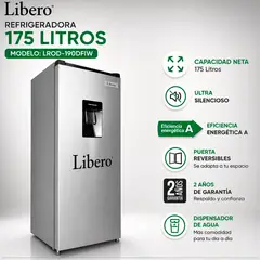 LIBERO - Refrigeradora 175LT con dispensador LROD-190DFIW